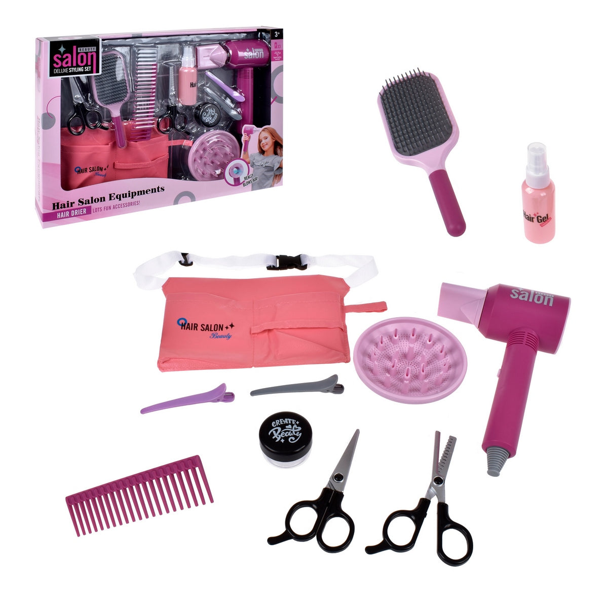 Playset Salón De Belleza Profesional Con 11 Piezas